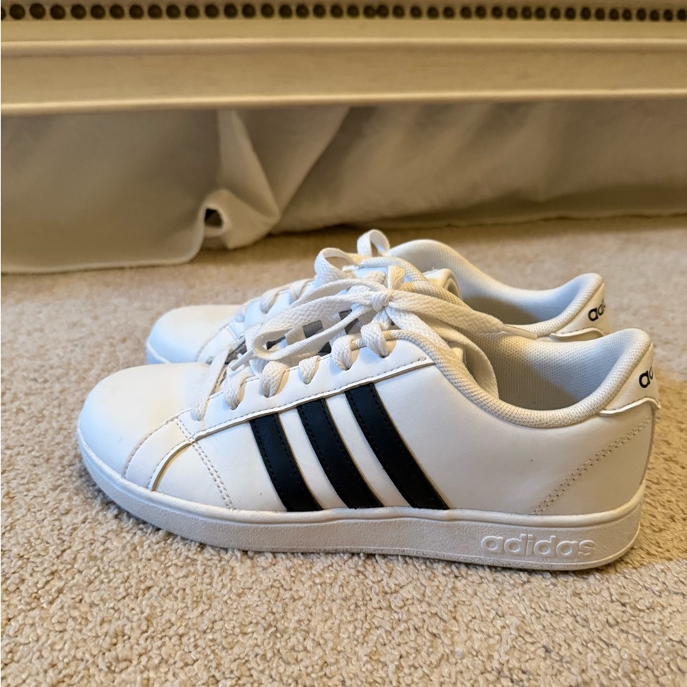 Adidas White and Black Sneakers Classic Design